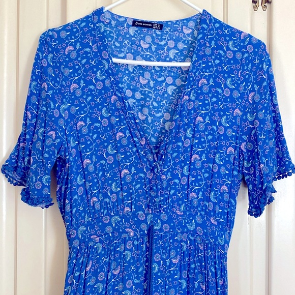 Dresses & Skirts - Boho Floral Print Maxi Dress